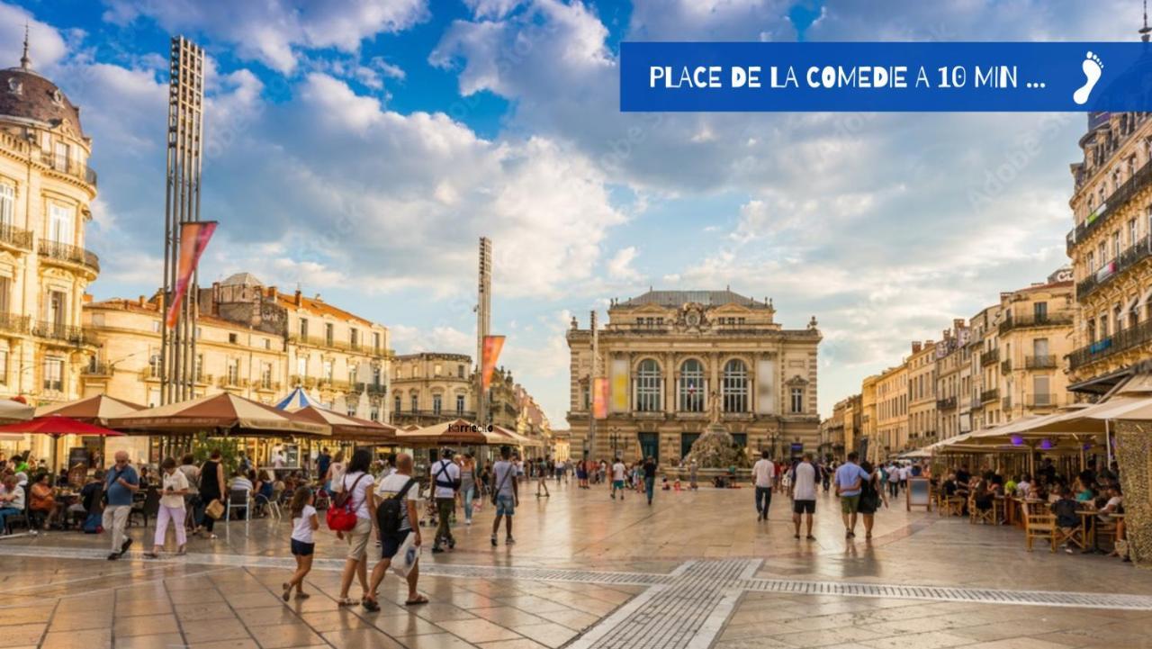 Un court séjour, 4 min de la gare Saint Roch, Wifi Montpellier Exterior foto